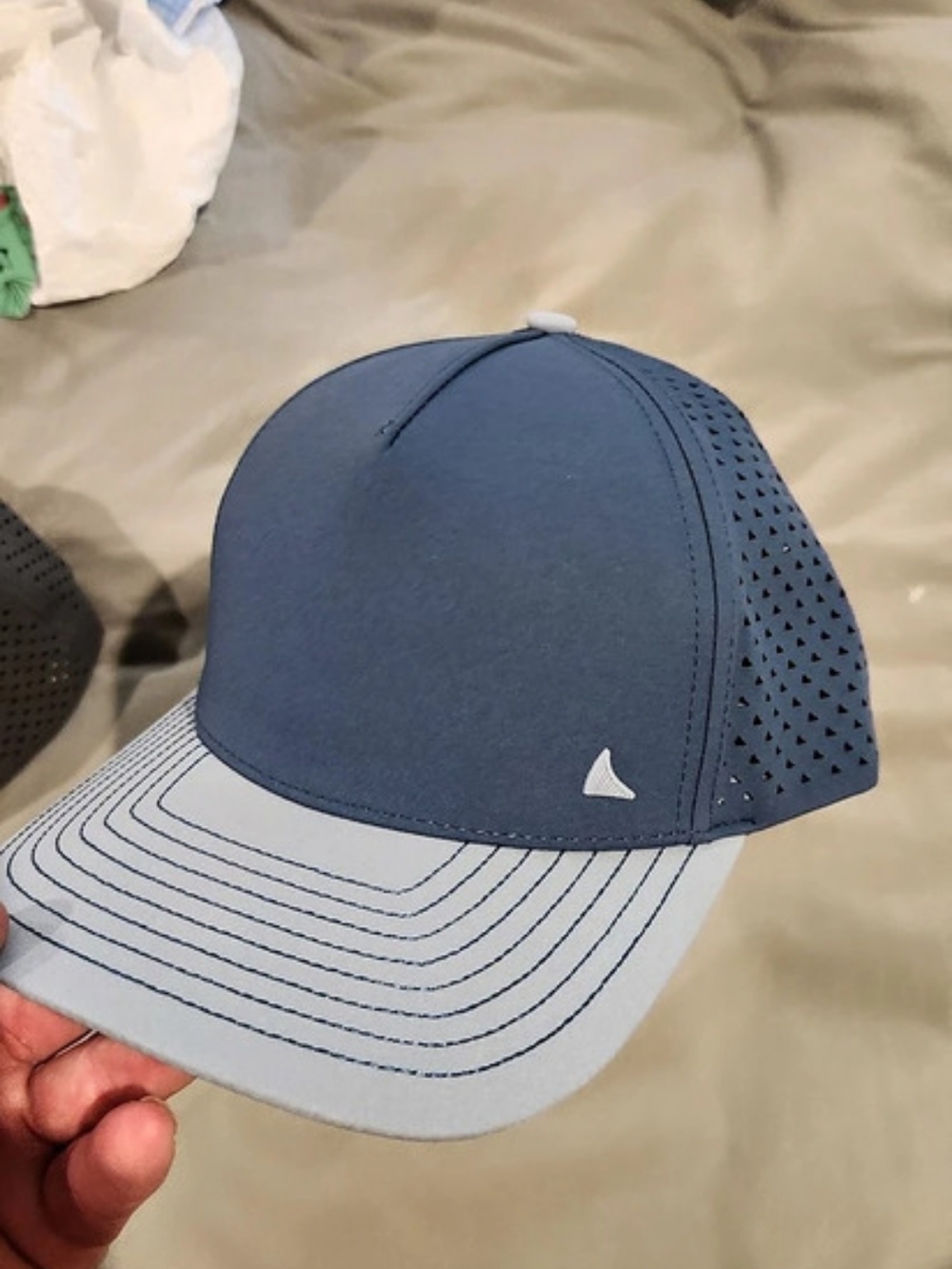 Salt Mafia Sharkskin 2.0 6-Curved Hat Blue & Gray